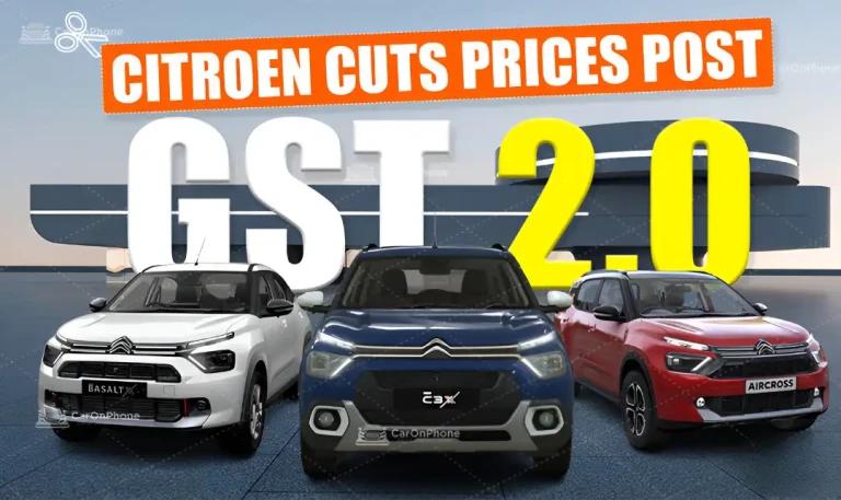 Image for GST 2.0 Effect: Citroen India Announces Revised Prices Across The Line-Up