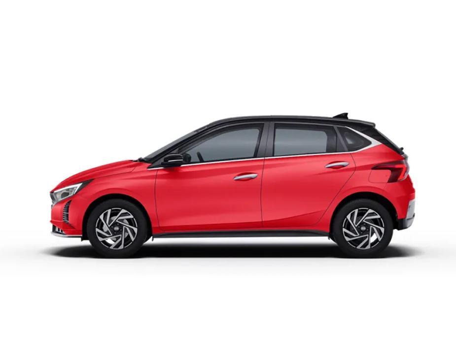 Hyundai i20 SPORTZ DT - Fiery Red Black Dual Tone