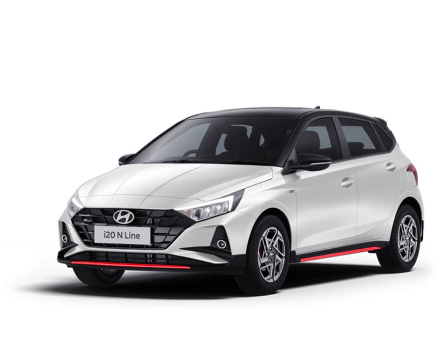 Hyundai i20 N Line N6 DCT DT - Polar-white dual-tone