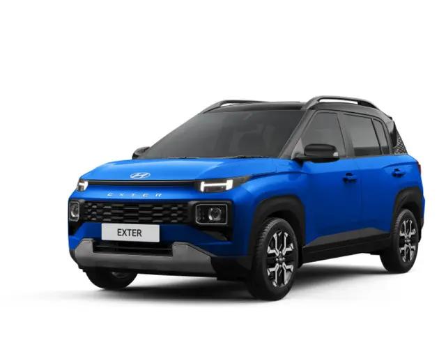 Hyundai Exter 2023-2026 S Smart Dual CNG - Cosmic blue with abyss black