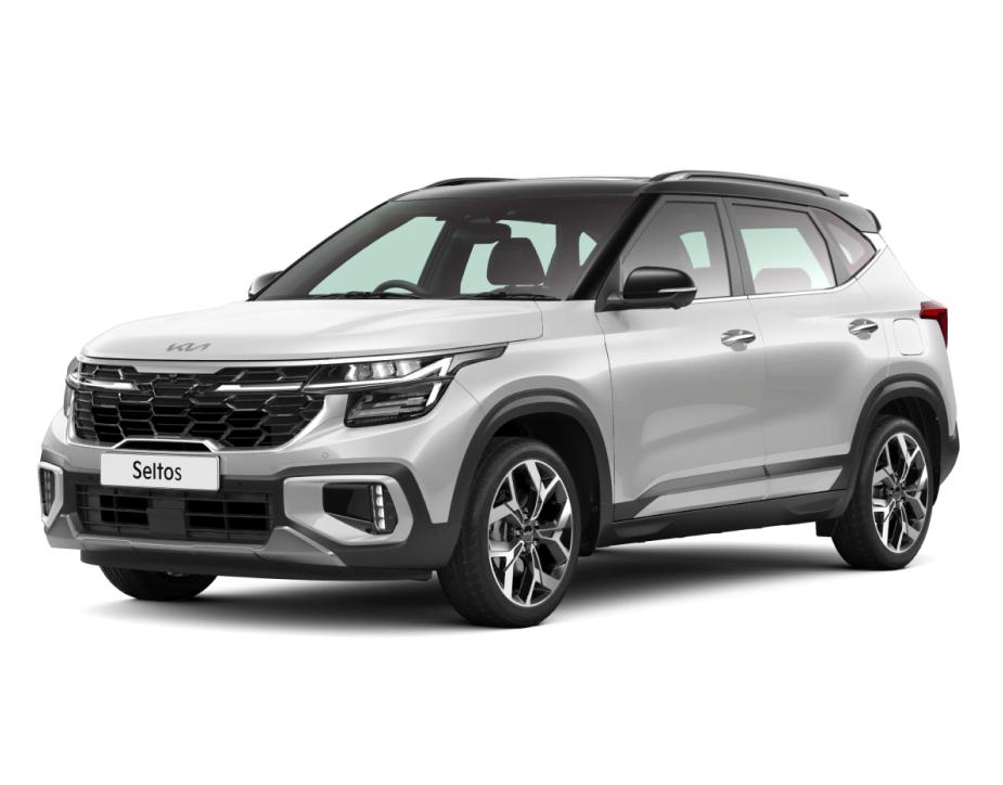 Kia Seltos 2023-2025 HTX+ DCT (DT) Turbo - Glacier White Pearl + Aurora Black Pearl