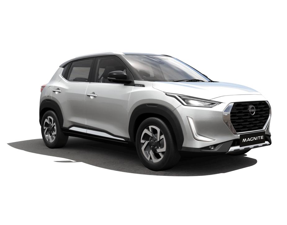 Nissan Magnite 2020 Turbo MT XV Pre DT - Pearl White With Onyx Black