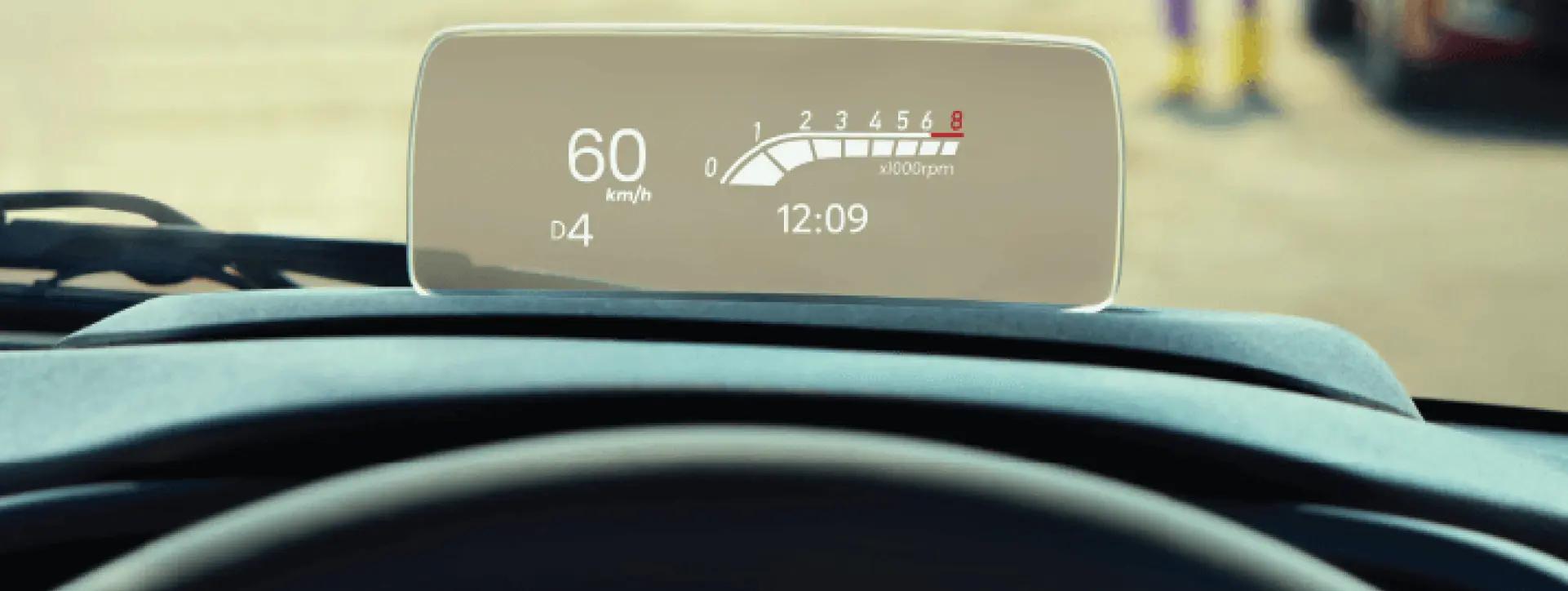 Toyota Glanza Heads Up Display