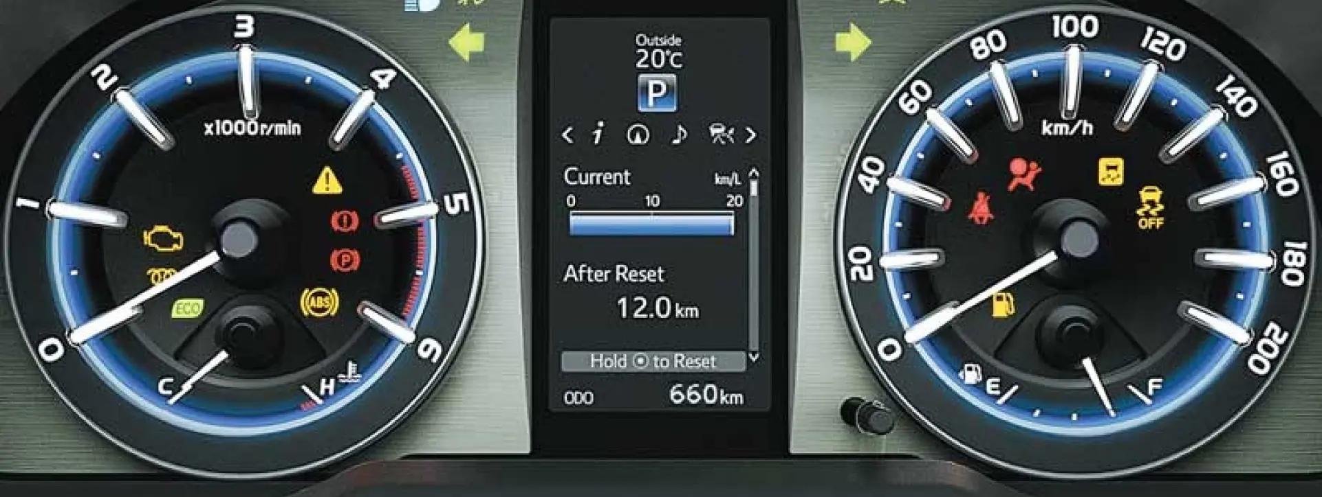Toyota Innova Crysta Instrument Cluster