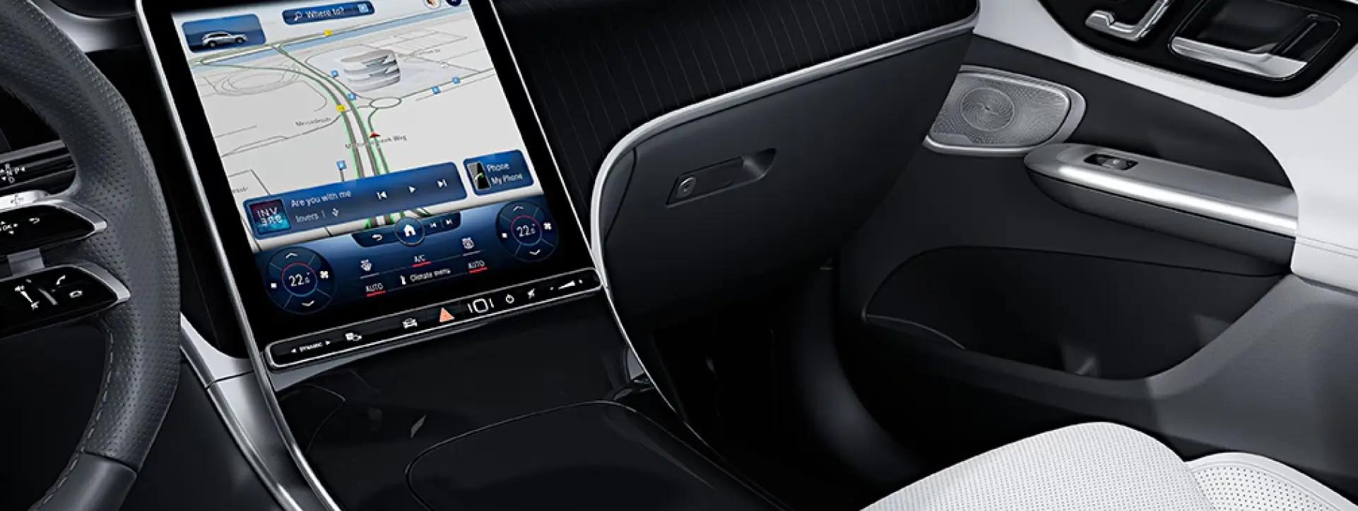 Mercedes-Benz GLC infotainment system with navigation