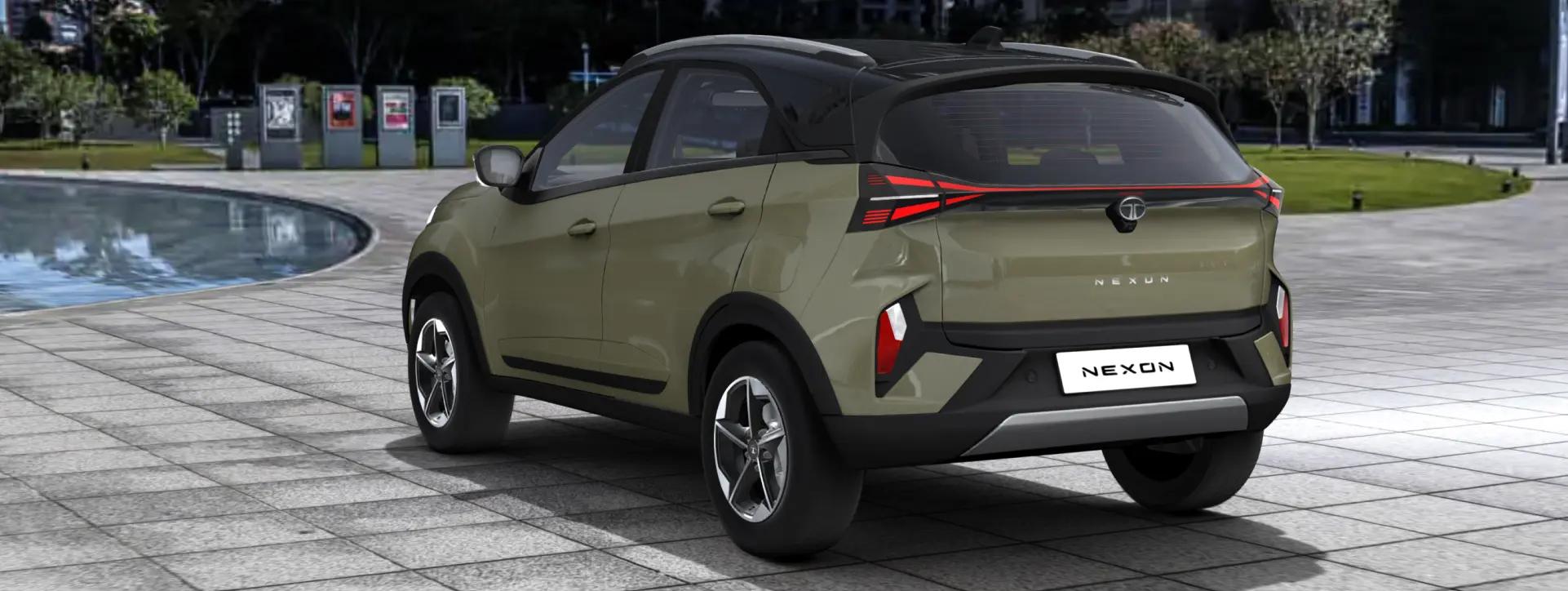 Tata Nexon Rear Left Three Quarter View