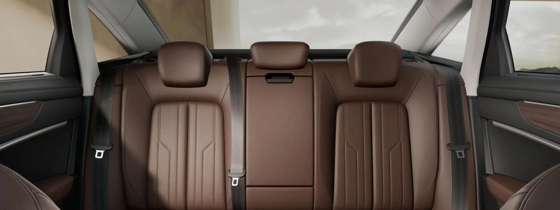 Audi A6 Front View Rear Seats