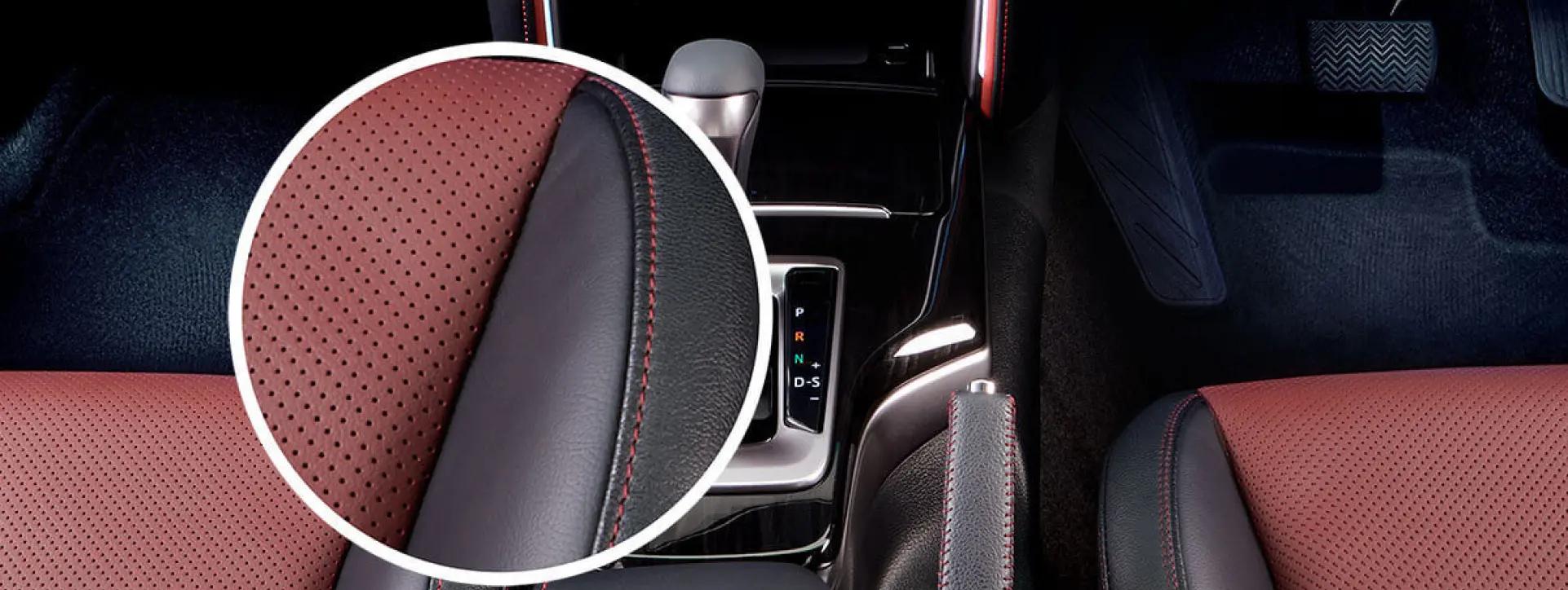 Toyota Legender Contras Stitching on Console Box