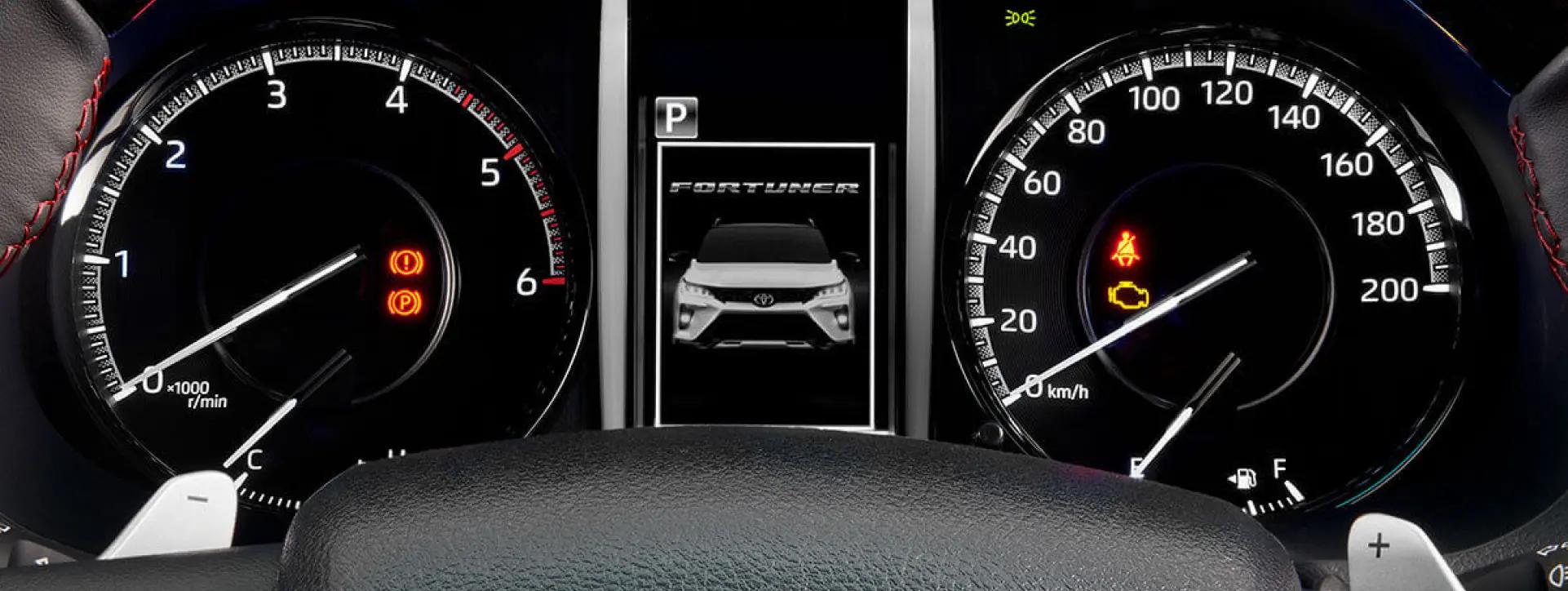 Toyota Legender Black Dial with White Illumination Bars