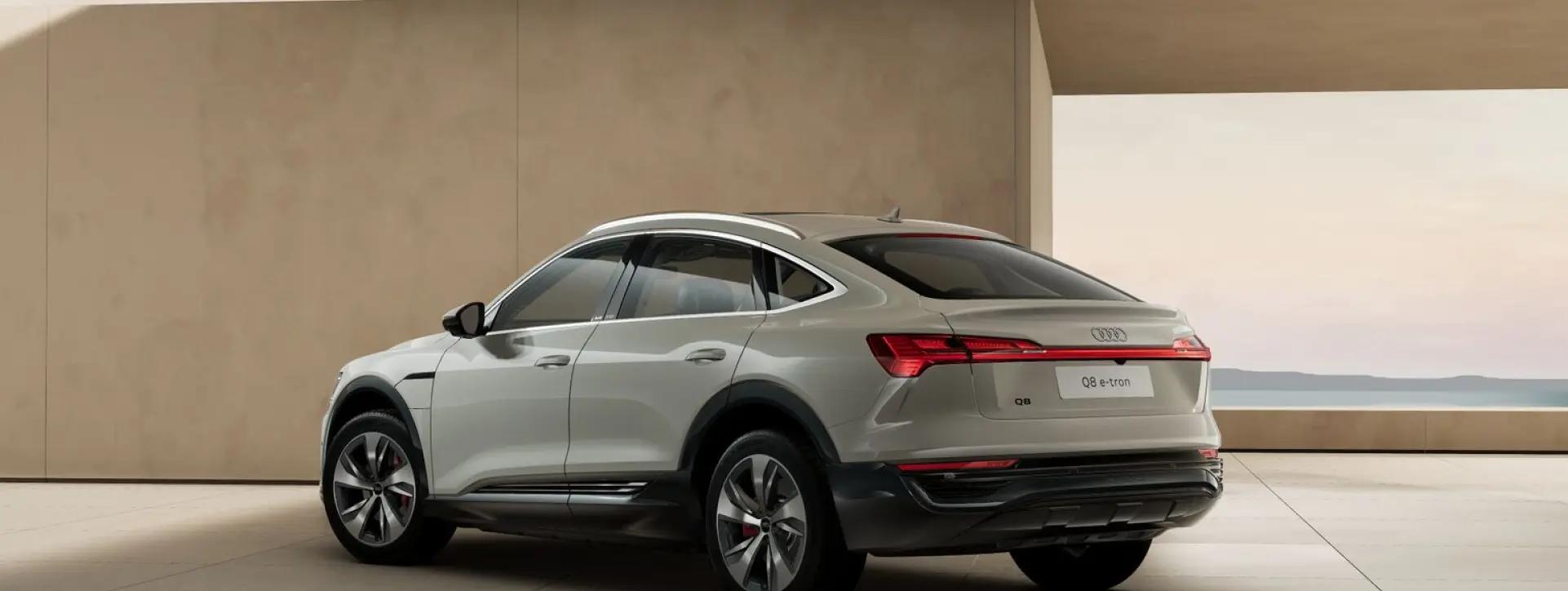 Audi Q8 Sportback e-Tron Left Rear Three Quarter