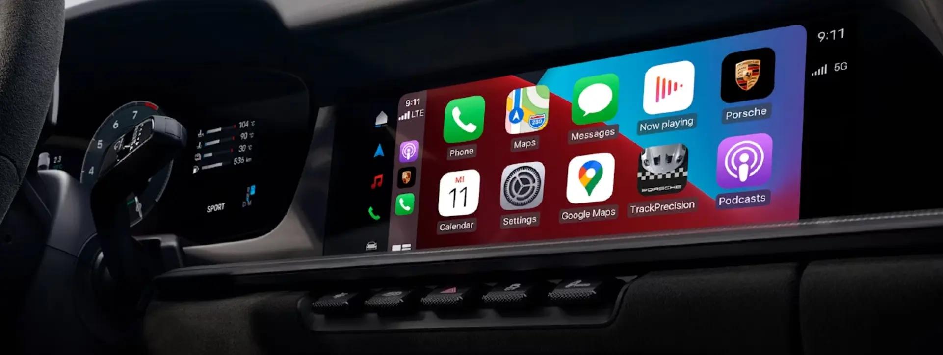 Porsche 911 Infotainment System Main Menu