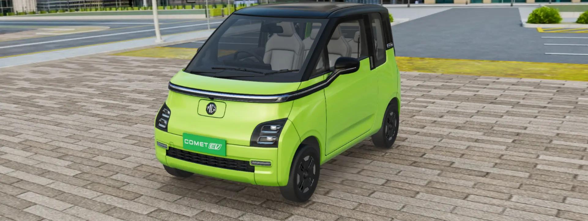 Morris Garages Comet EV Left Front Three Quarter