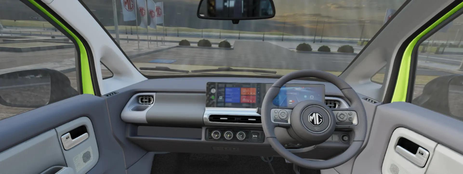 Morris Garages Comet EV Dashboard