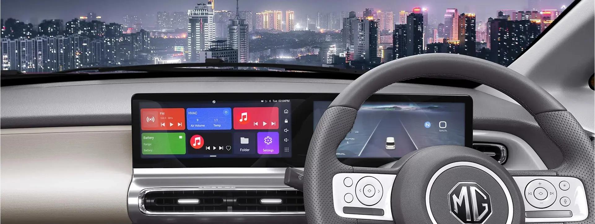 Morris Garages Comet EV Steering Wheel