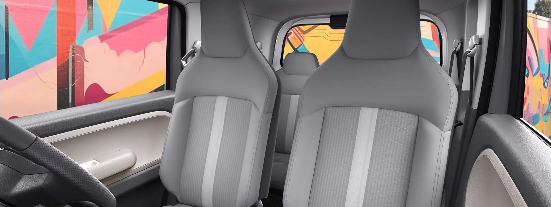 Morris Garages Comet EV Front Row Seats