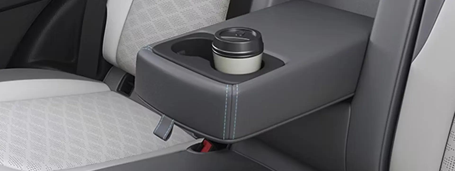 Tata Harrier EV Rear Armrest With Cup Holder