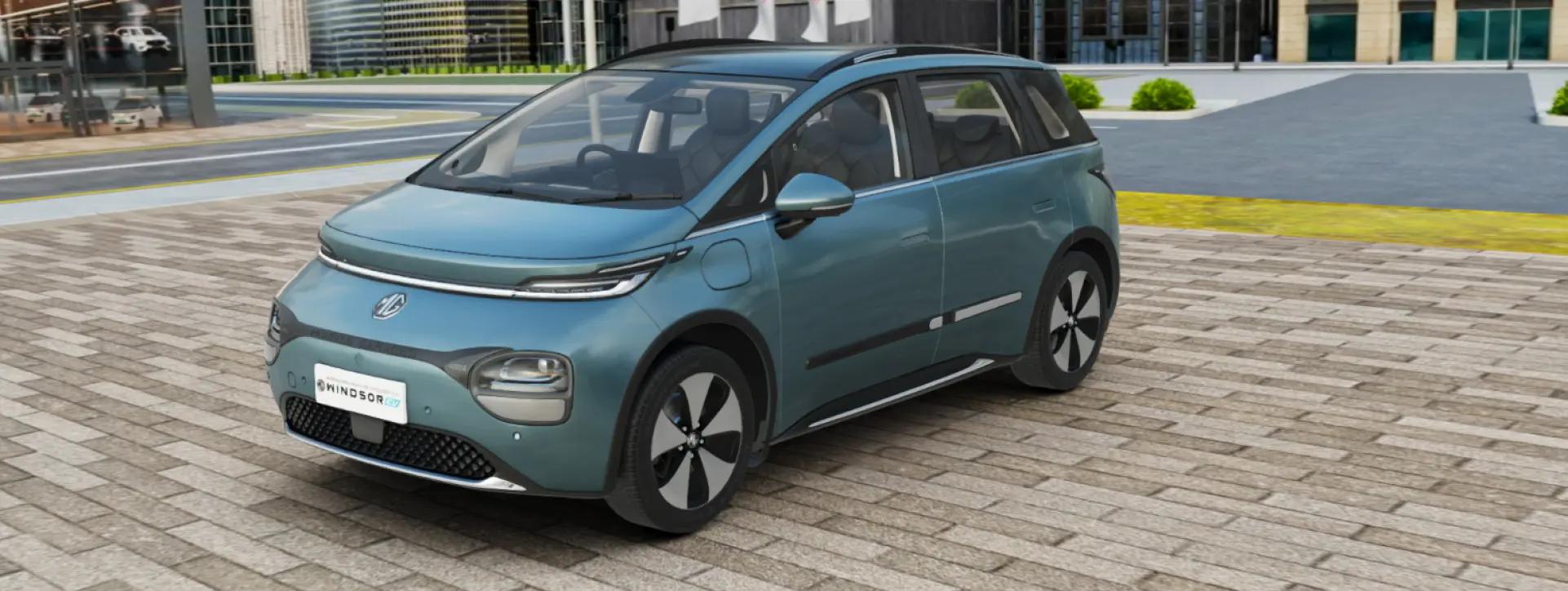 Morris Garages Windsor EV Front Left Quarter View