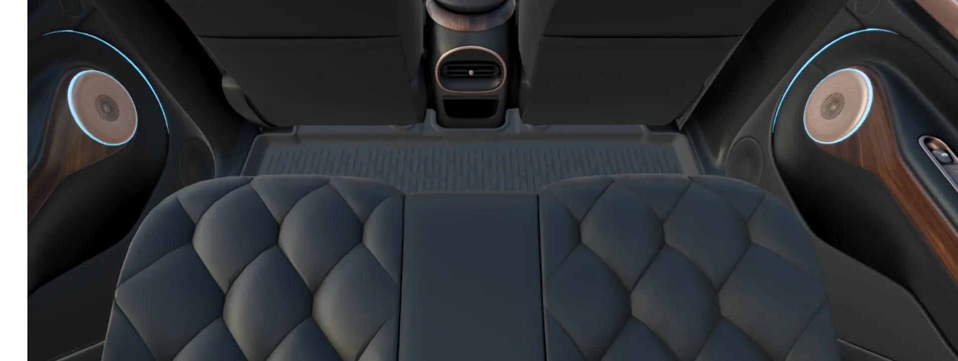 Morris Garages Windsor EV Rear Seats