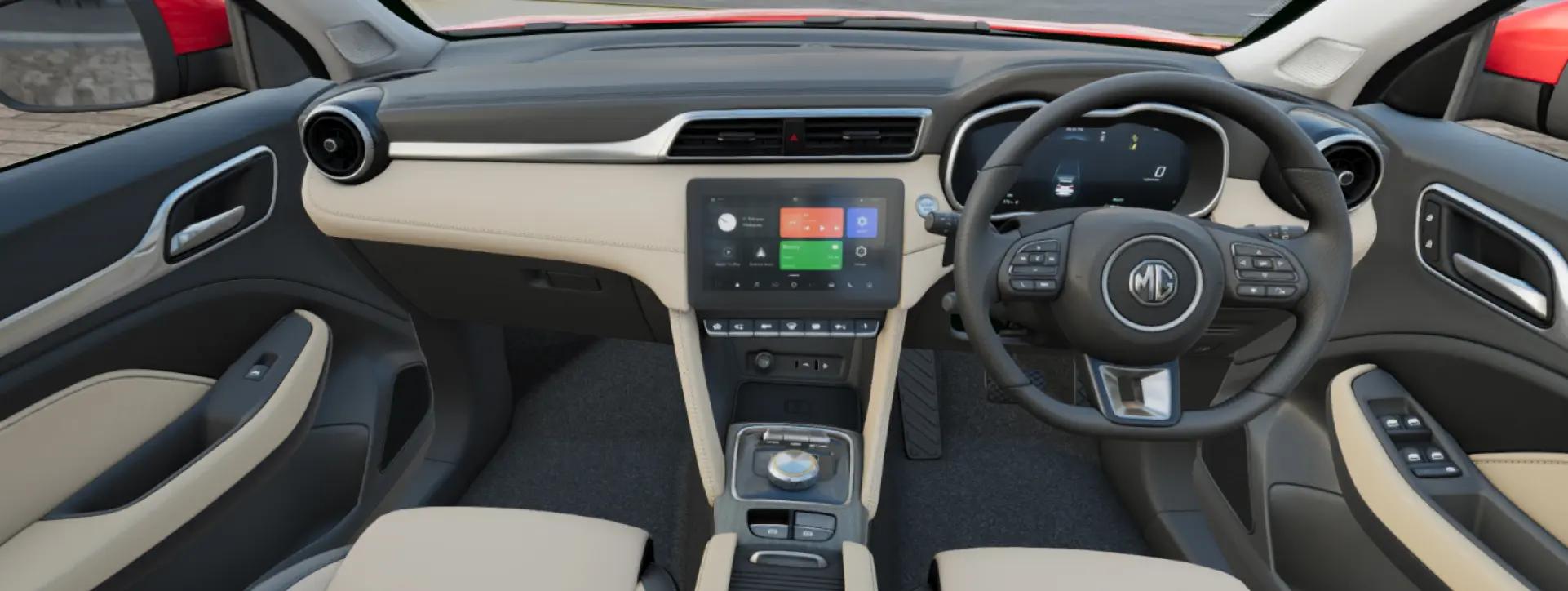 Morris Garages ZS EV Dashboard