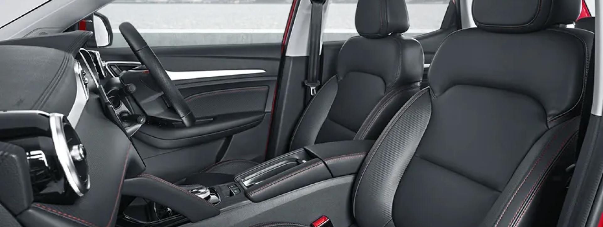 Morris Garages ZS EV Front Row Seat