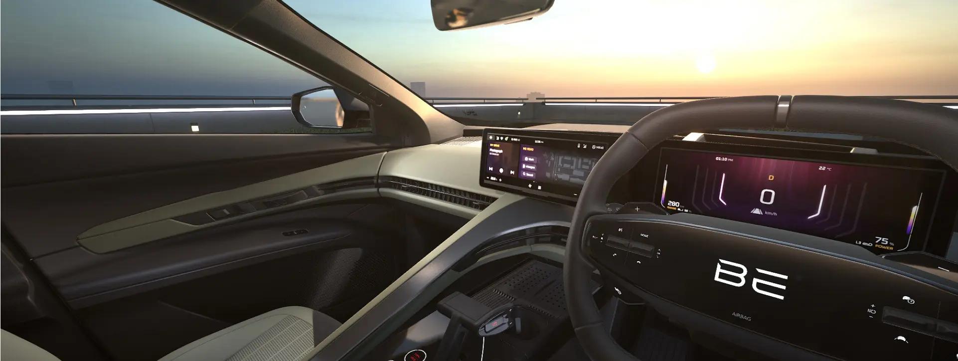 Mahindra BE 6 Dashboard Driver View