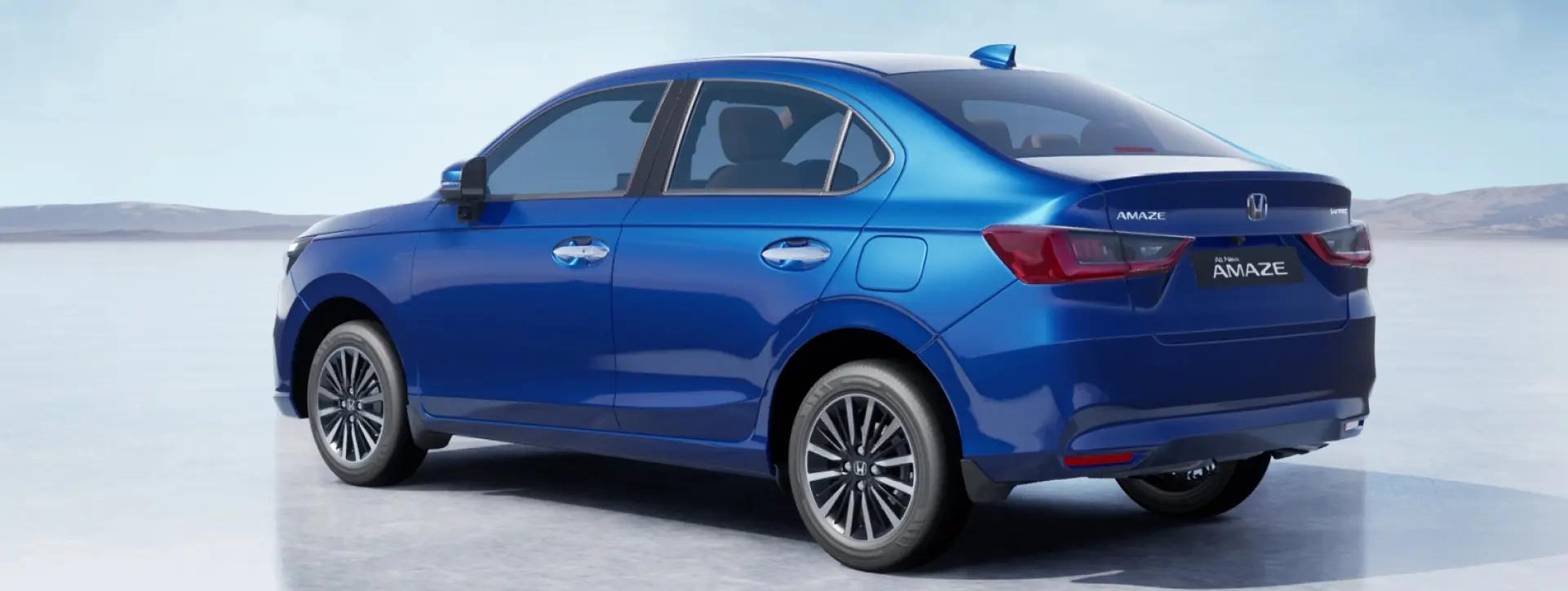 Honda Amaze Rear Left Three Quarter View