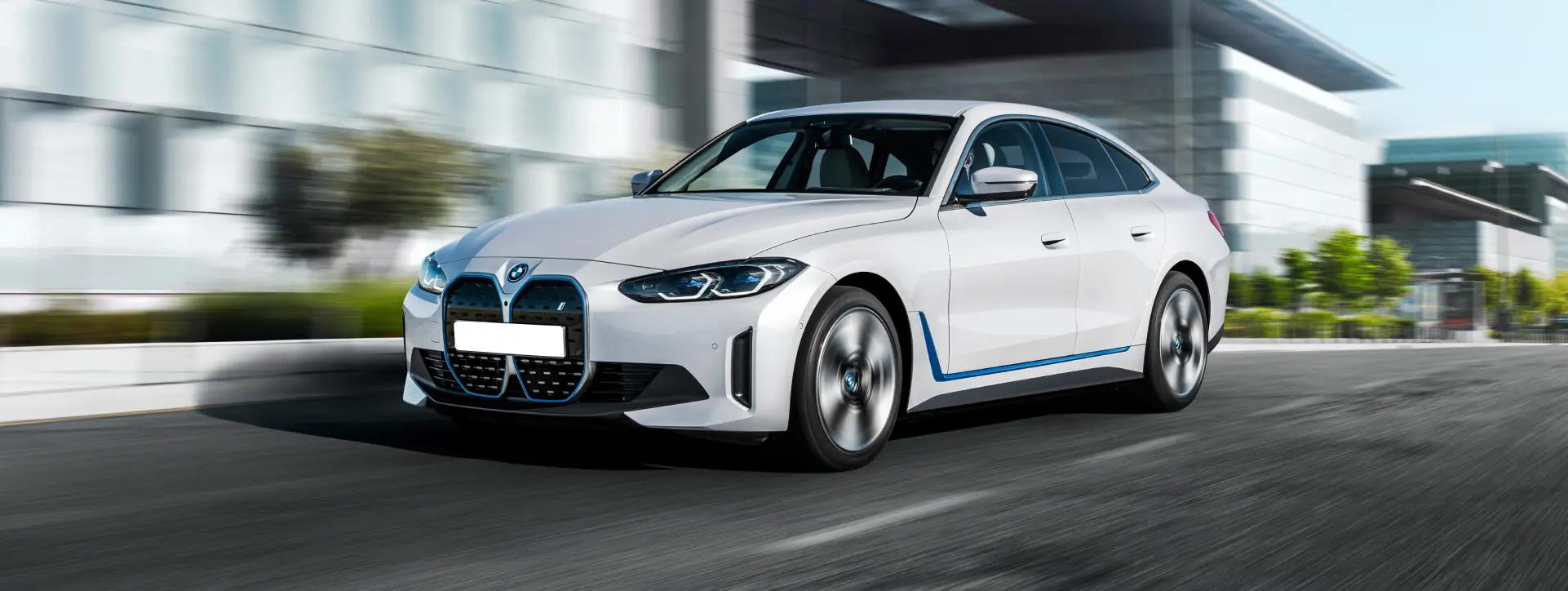 BMW i4 Front Left View (Outdoor)