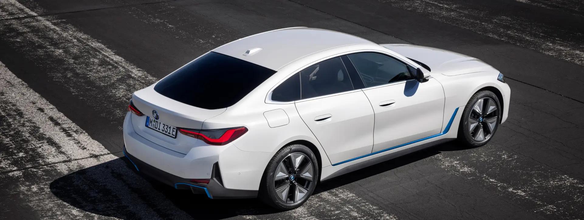 BMW i4 Aerial View