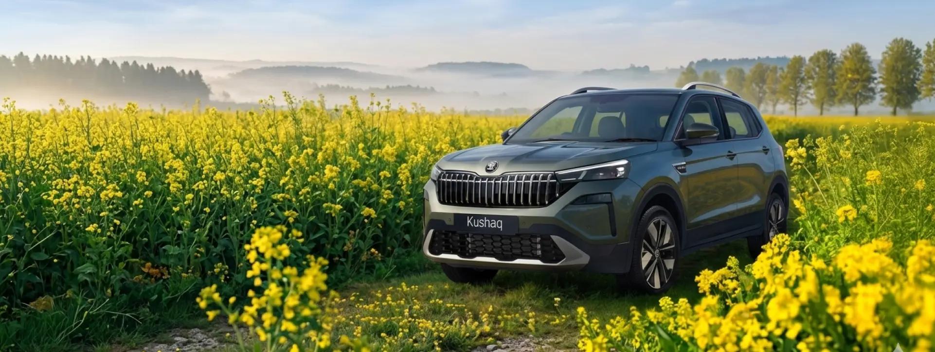 Skoda Kushaq Front Left Side View