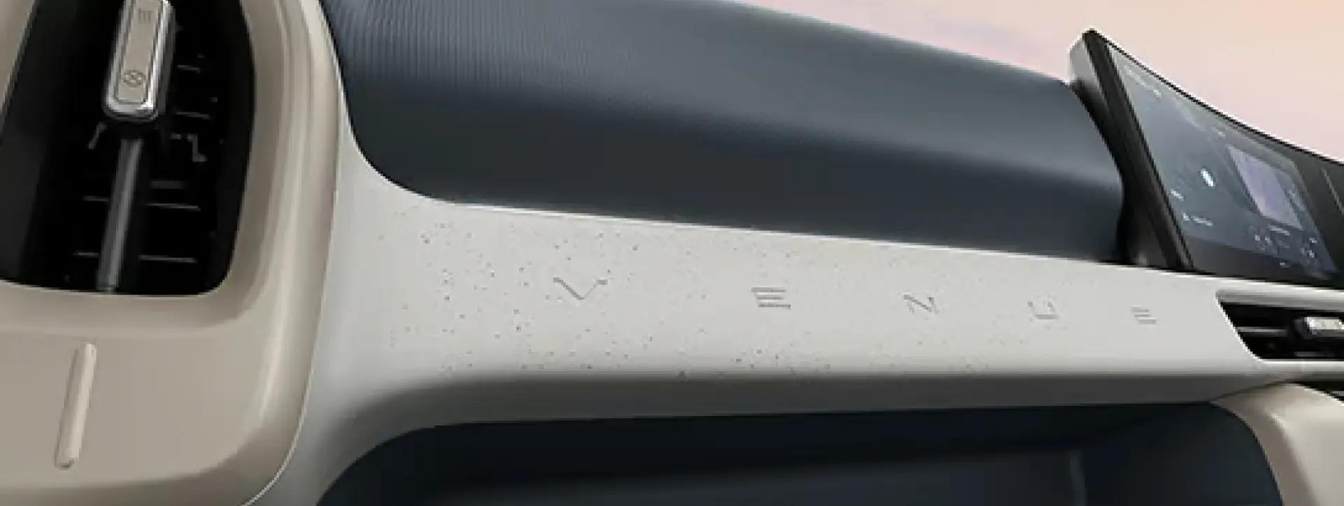 Hyundai VENUE Terrazzo-textured crash pad finish