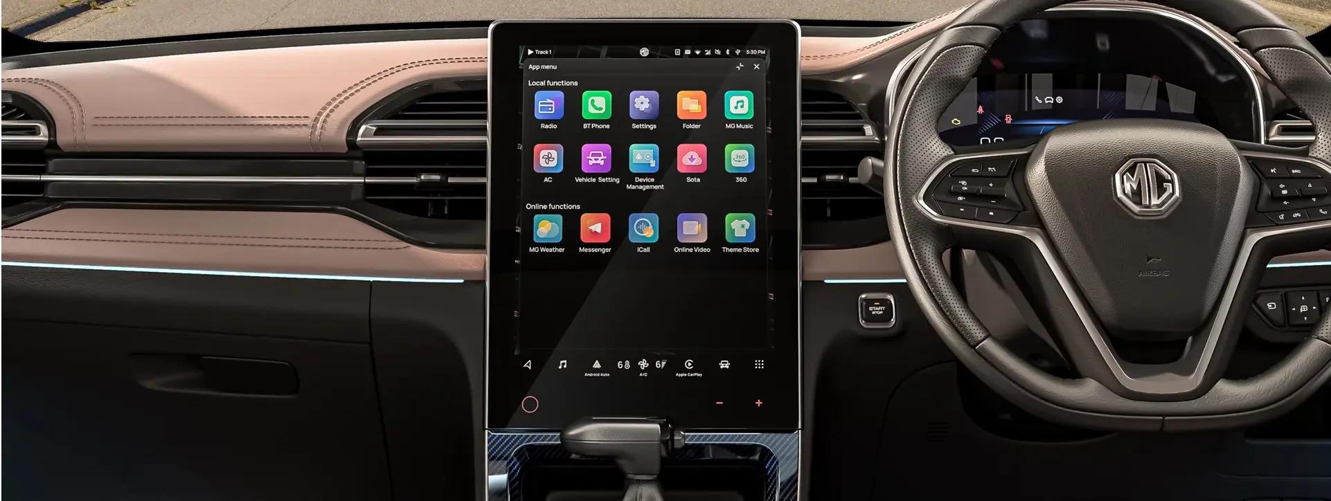 Morris Garages Hector Steering Mounted Controls