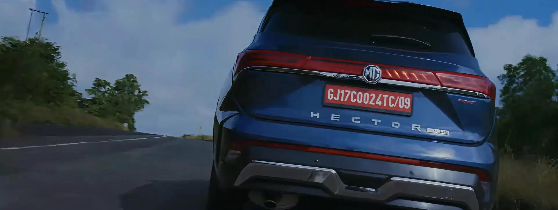 Morris Garages Hector Plus Rear View