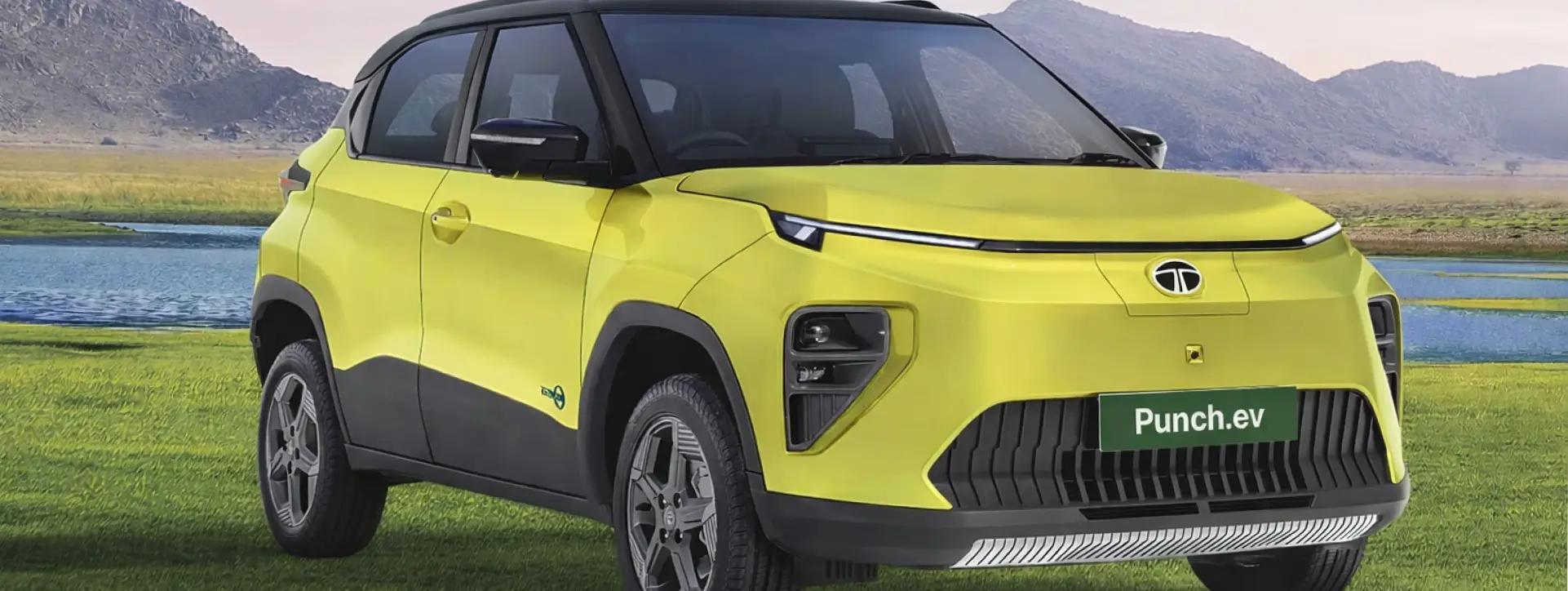 Tata Punch EV Front Right Quarter View