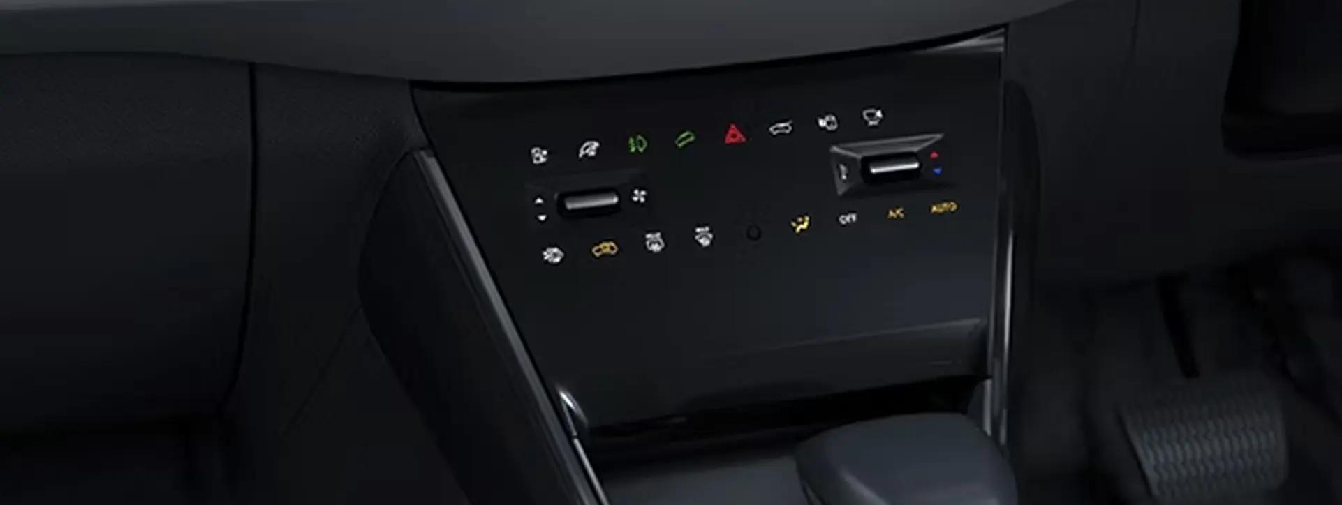 Tata Curvv EV Phygital Control Panel