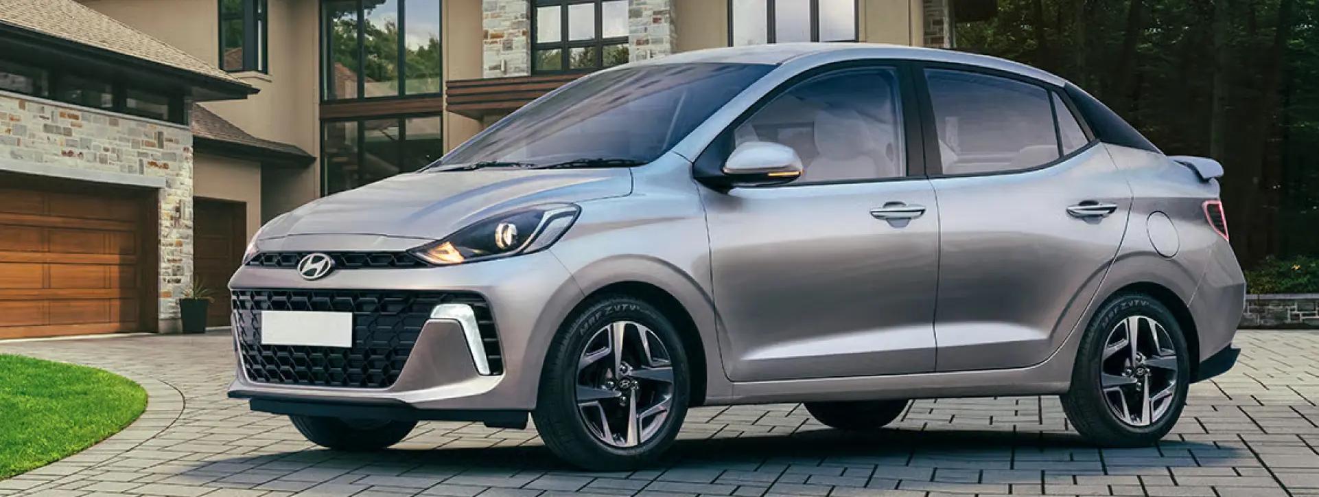 Hyundai	Aura front left side view