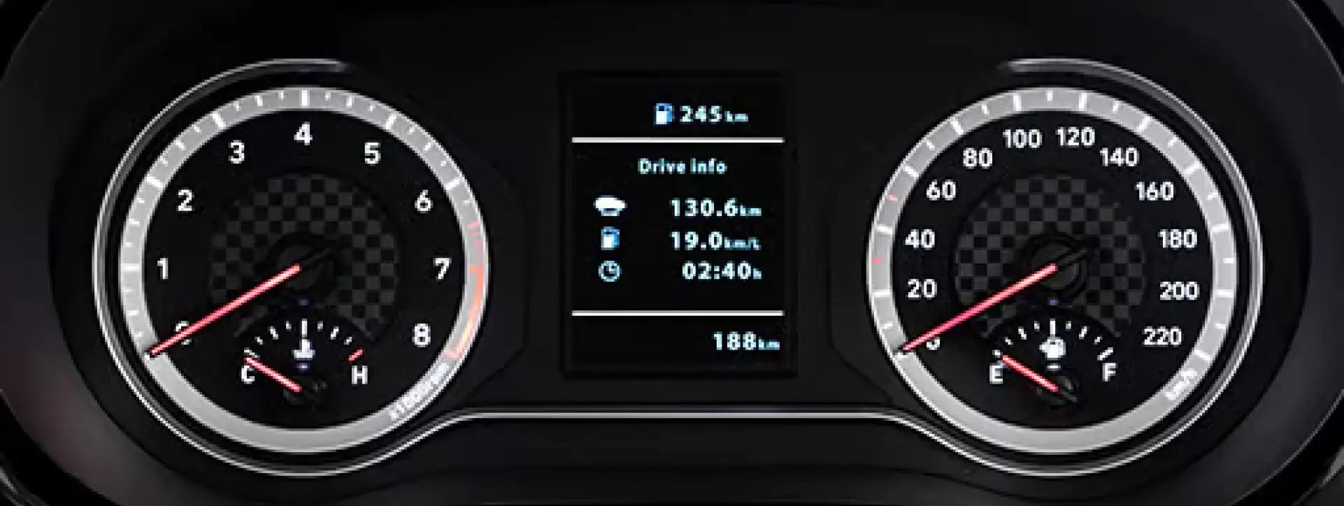 Hyundai	Aura cluster information display