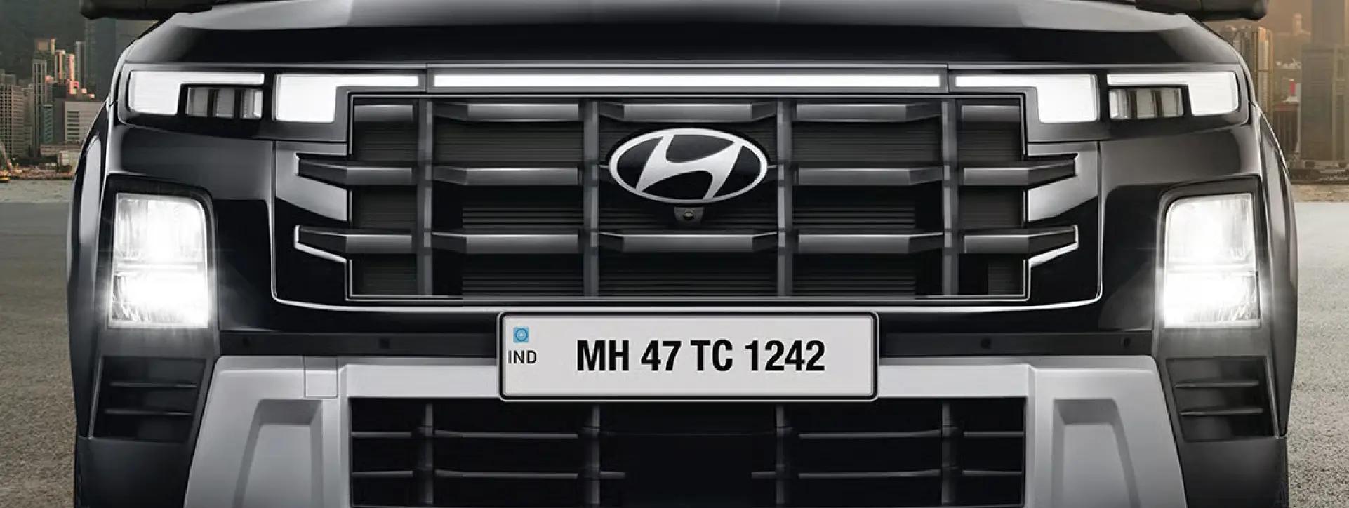 Hyundai	Creta Black chrome parametric radiator grille