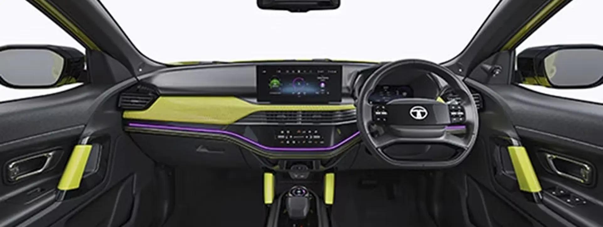 Tata Harrier Persona Based Dashboard with Mood Lighting