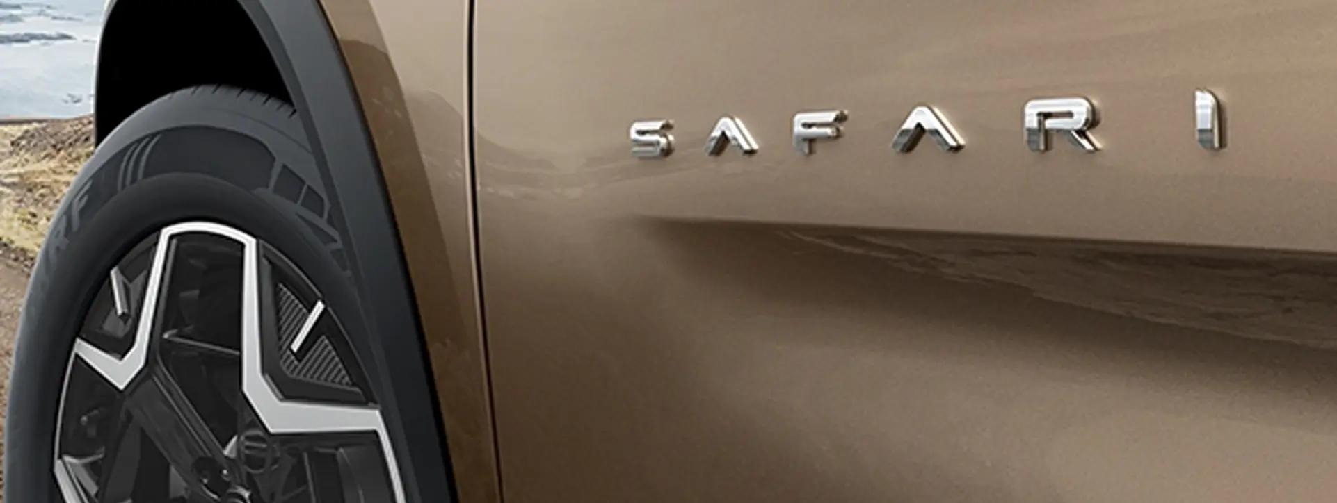 Tata Safari Signature Safari Mascot on doors