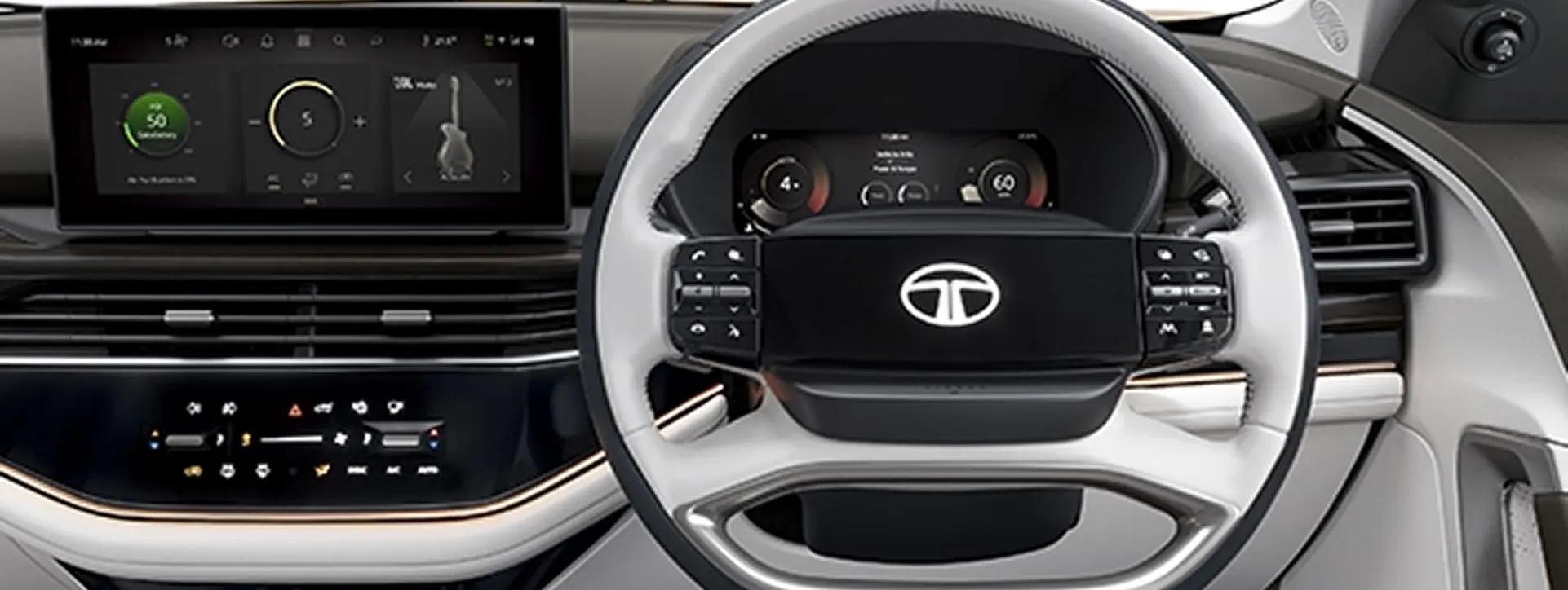 Tata Safari Steering Wheel with Illuminated Logo