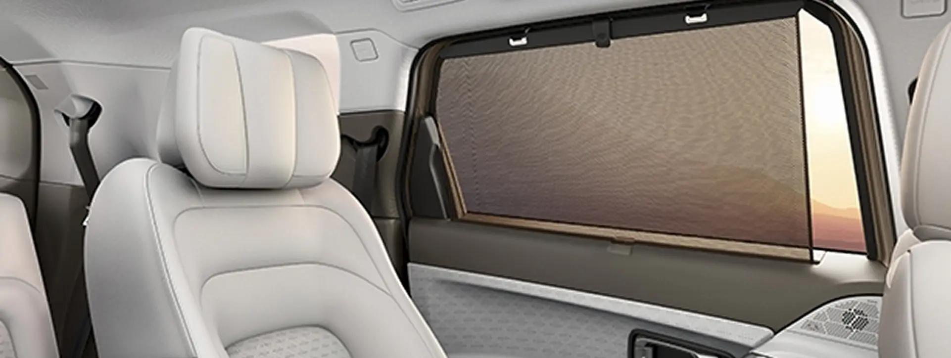 Tata Safari 2nd Row Comfort Head rests & Sun Shade
