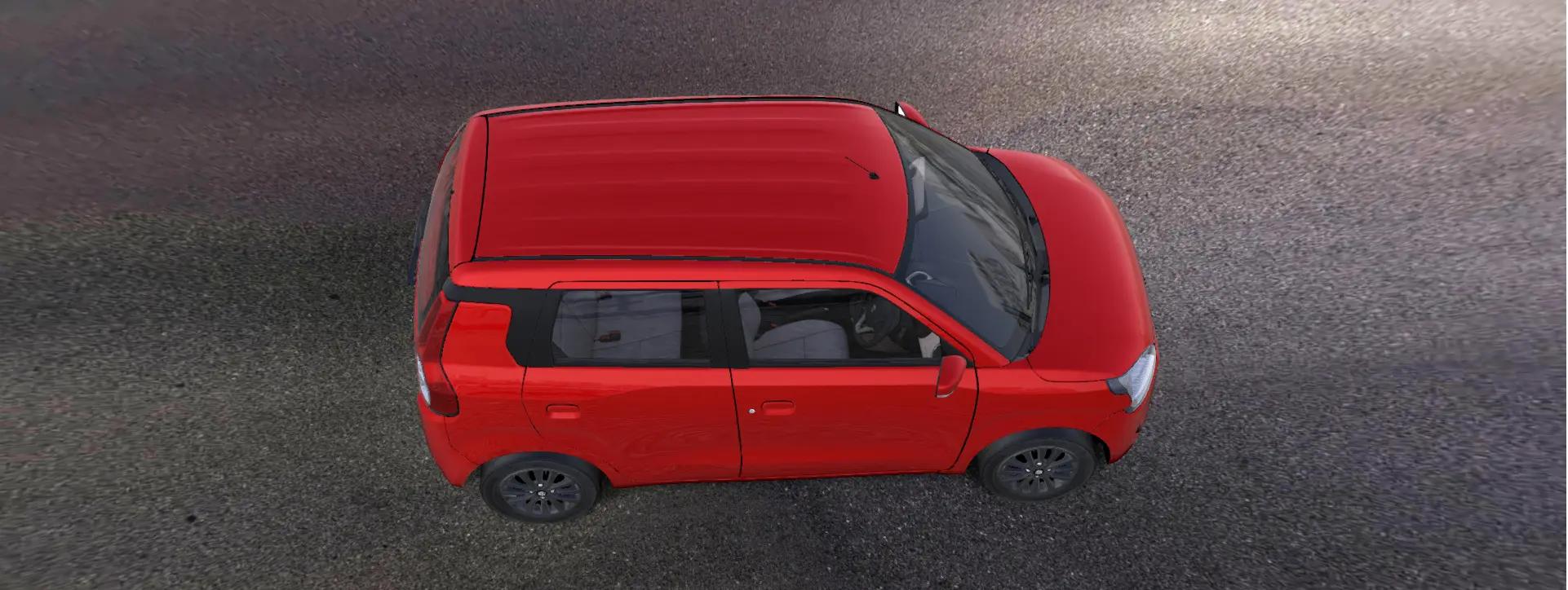 Maruti Suzuki WagonR Top Right View