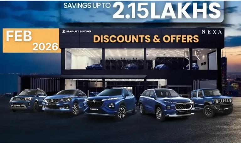 Image for Maruti Nexa Shocking Price Drop: Huge Savings Up to ₹2.15 Lakh on Invicto, Grand Vitara, and Baleno This February!
