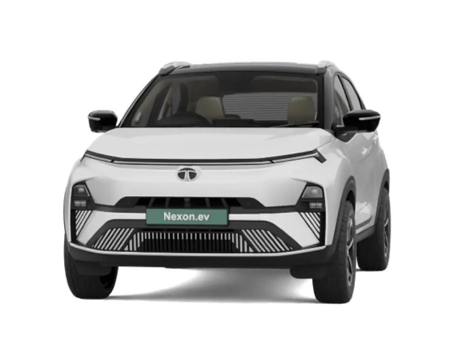 Tata Nexon EV Fearless +S - Pristine White with Dual tone Tata Nexon EV Fearless +S - Pristine White with Dual tone