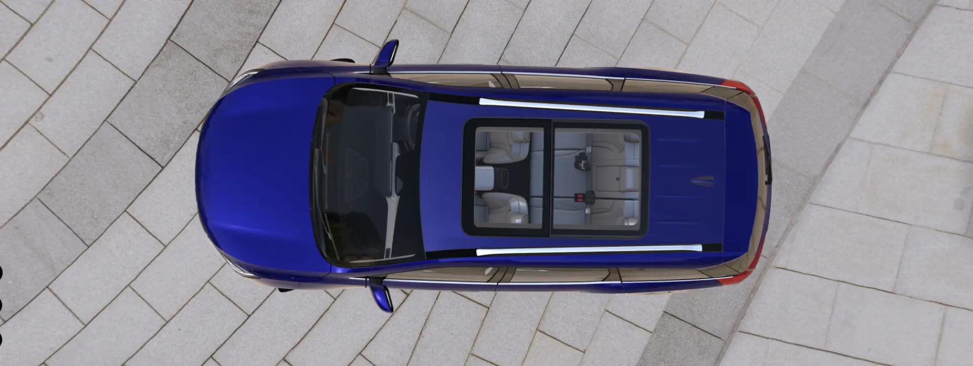 Mahindra XUV 700 Top View Mahindra XUV 700 Top View