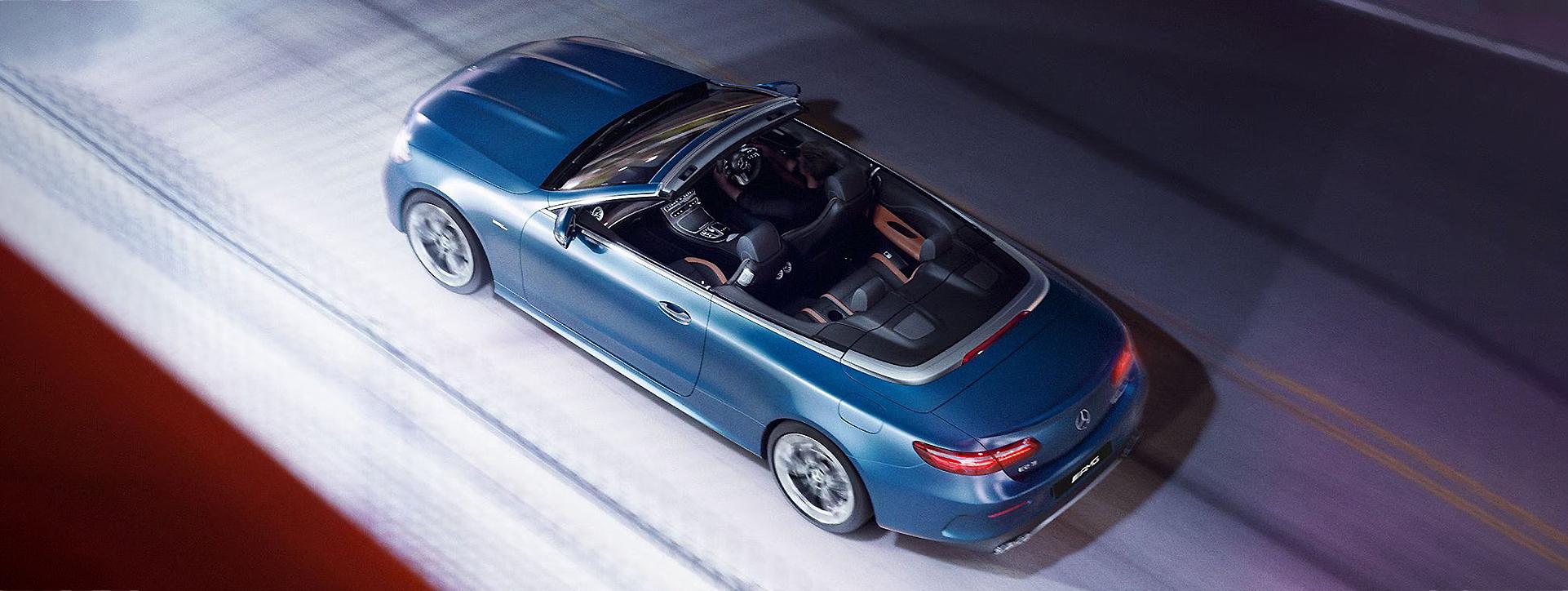 Mercedes-Benz E-Class Cabriolet Top View Mercedes-Benz E-Class Cabriolet Top View