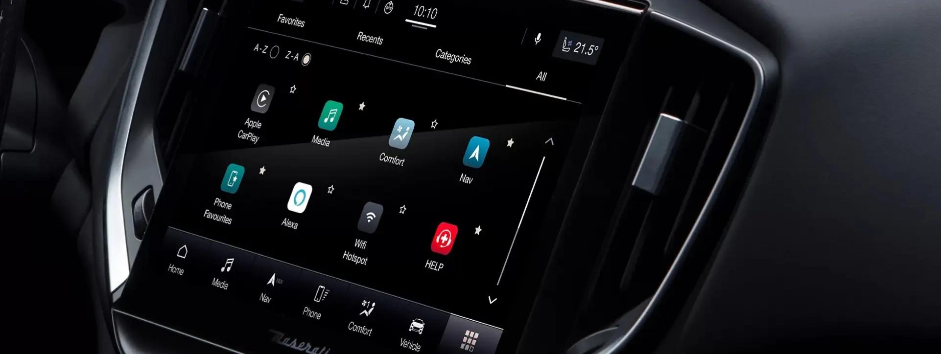 Maserati Ghibli Wheel Infotainment System Main Menu Maserati Ghibli Wheel Infotainment System Main Menu