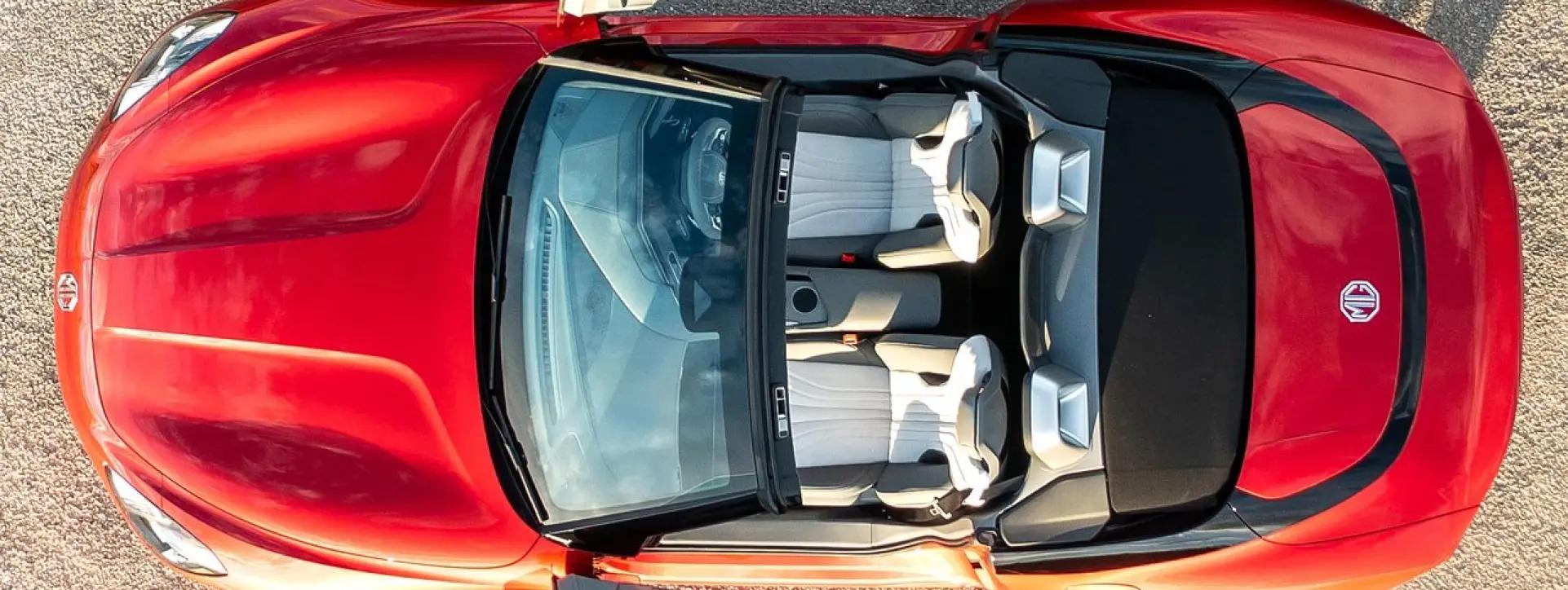 Morris Garages Cyberster Top View Morris Garages Cyberster Top View