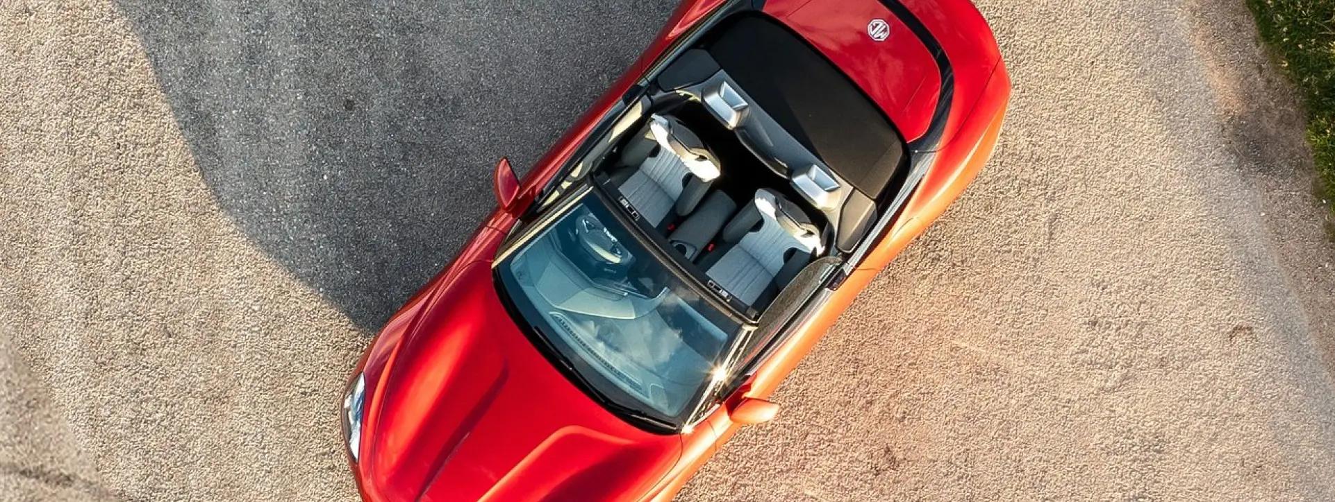 Morris Garages Cyberster Top View Morris Garages Cyberster Top View