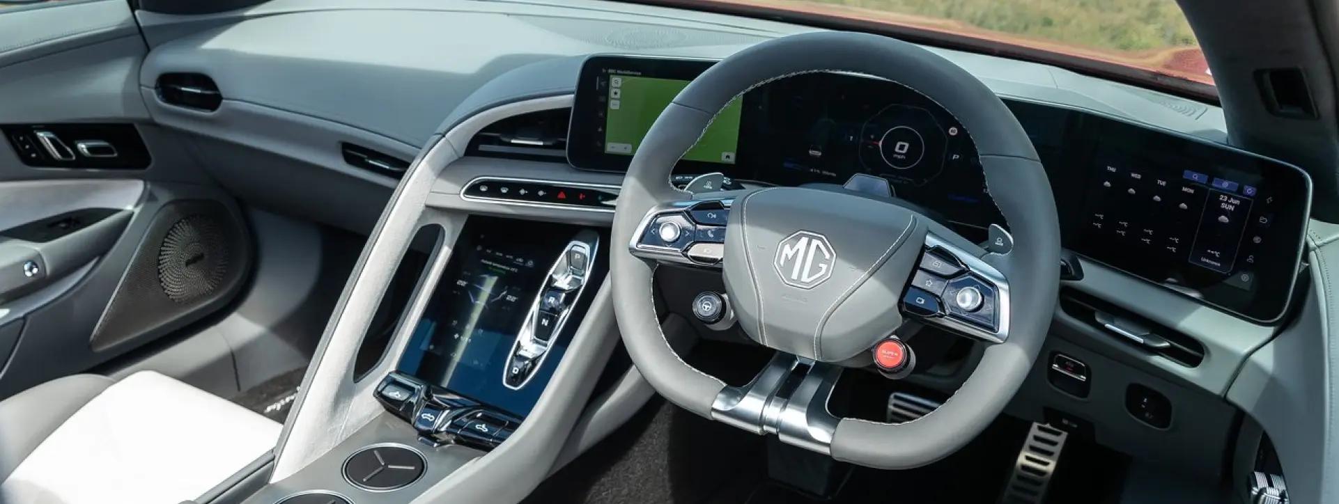 Morris Garages Cyberster Steering Wheel Morris Garages Cyberster Steering Wheel